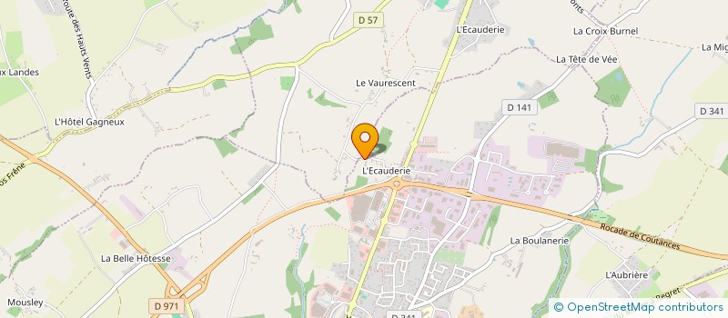 localisation de l'entreprise MONSIEUR HIPPOLYTE CRON  COUTANCES