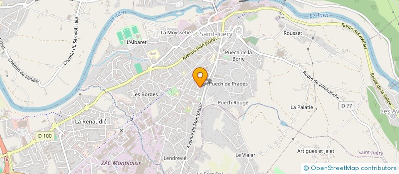 localisation de l'entreprise MONSIEUR HIPPOLYTE FABRE  SAINT-JUERY