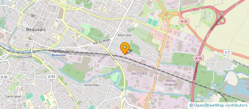 localisation de l'entreprise MONSIEUR HIPPOLYTE GABRIEL  BEAUVAIS