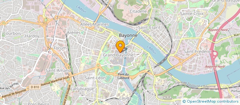 localisation de l'entreprise MONSIEUR HIPPOLYTE GRAVIER DUMONCEAU-MAZELIER à BAYONNE