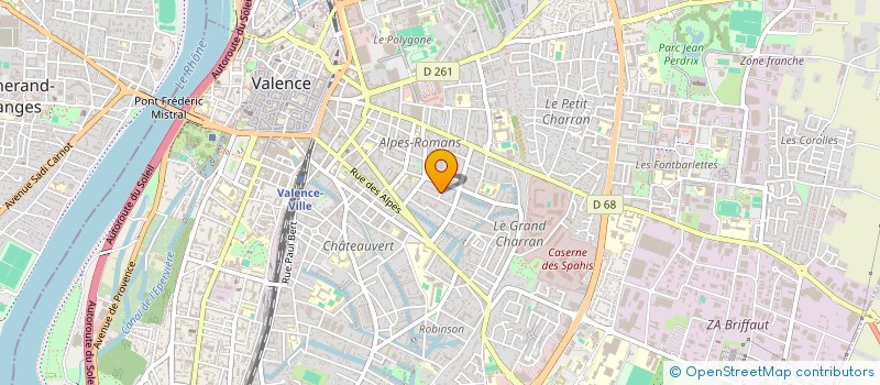 localisation de l'entreprise MONSIEUR HIPPOLYTE JACQUET à VALENCE
