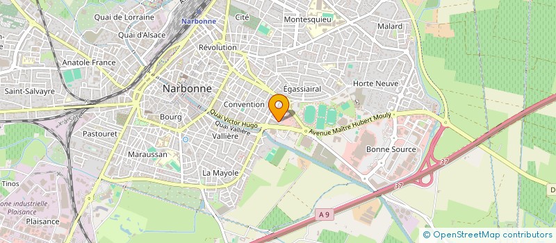 localisation de l'entreprise MONSIEUR HIPPOLYTE MANDOUL à NARBONNE
