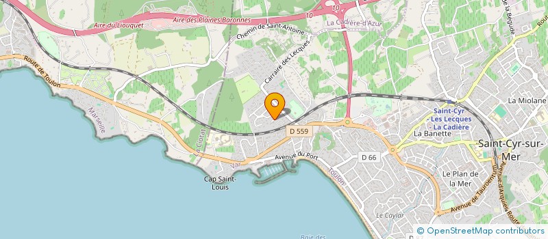 localisation de l'entreprise MONSIEUR HIPPOLYTE PREBOST à SAINT-CYR-SUR-MER