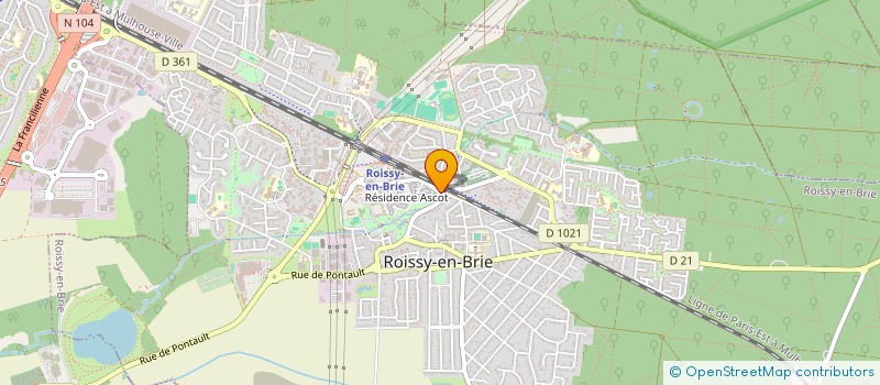 localisation de l'entreprise MONSIEUR HIPPOLYTE QUENUM à ROISSY-EN-BRIE