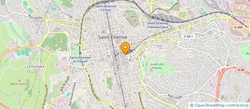 localisation de l'entreprise MONSIEUR HIPPOLYTE ROGE à SAINT-ETIENNE