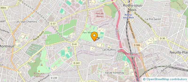 localisation de l'entreprise MONSIEUR HIRVIN ZEZA à MONTREUIL