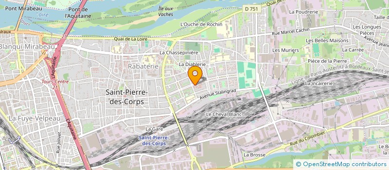 localisation de l'entreprise MONSIEUR HISSEN FREDE  SAINT-PIERRE-DES-CORPS