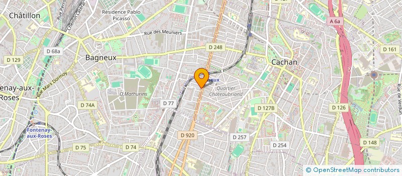 localisation de l'entreprise MONSIEUR HIUQUIAS NUNES SOARES à BAGNEUX