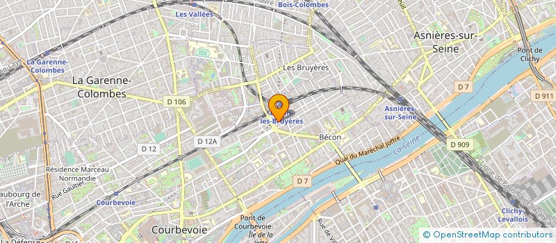 localisation de l'entreprise MONSIEUR HOAI KIET HO VAN  COURBEVOIE