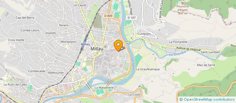 localisation de l'entreprise MONSIEUR HOANG BUI  MILLAU