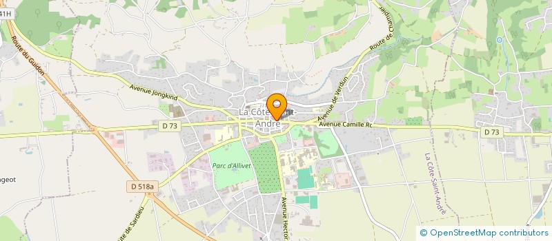 localisation de l'entreprise MONSIEUR HOANG NGUYEN  LA COTE-SAINT-ANDRE