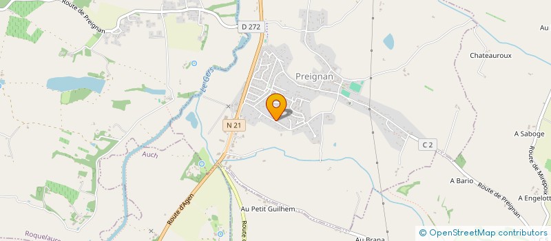 localisation de l'entreprise MONSIEUR HOANG-PHONG KIM  PREIGNAN