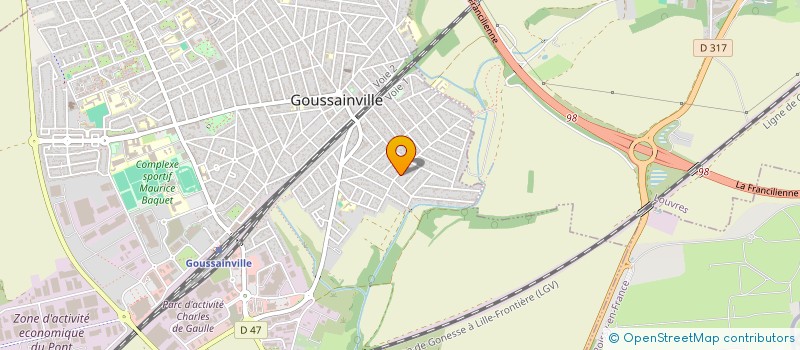 localisation de l'entreprise MONSIEUR HOANG VU  GOUSSAINVILLE