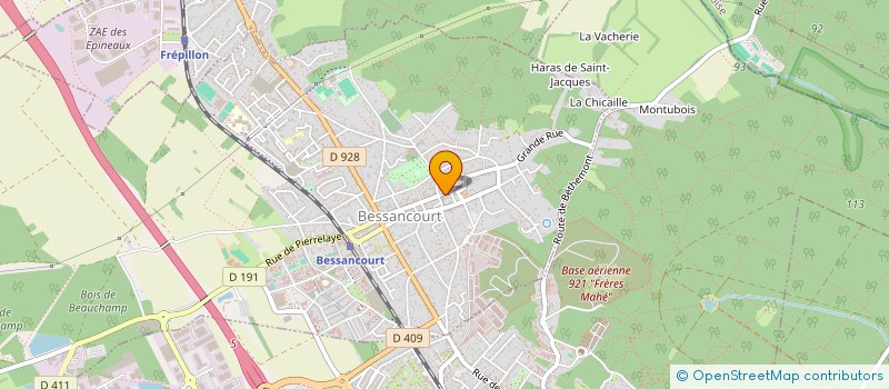 localisation de l'entreprise MONSIEUR HOANI PRIAM  BESSANCOURT