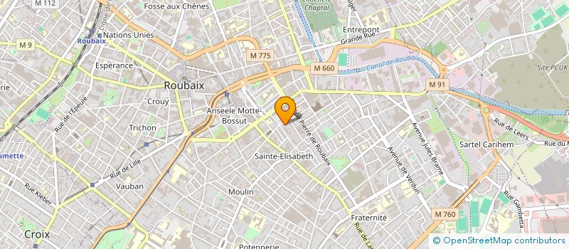 localisation de l'entreprise MONSIEUR HOCEINE AISSA  ROUBAIX