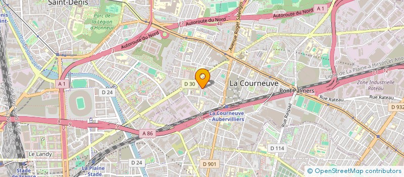 localisation de l'entreprise MONSIEUR HOCINE ABACHERIF à LA COURNEUVE