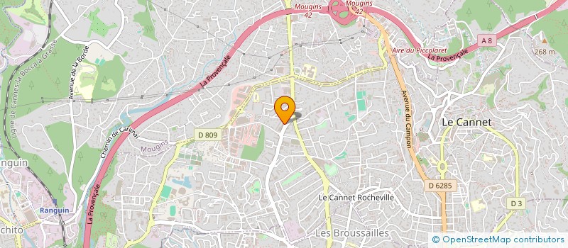 localisation de l'entreprise MONSIEUR HOCINE AISSIOUEN à LE CANNET
