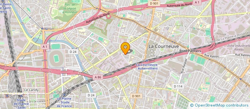 localisation de l'entreprise MONSIEUR HOCINE AKLI à LA COURNEUVE