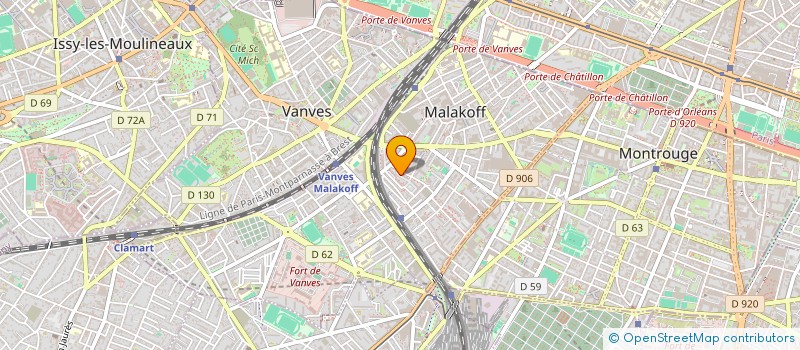 localisation de l'entreprise MONSIEUR HOCINE AMMOUCHE  MALAKOFF