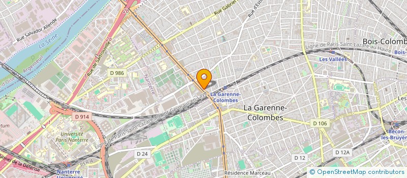 localisation de l'entreprise MONSIEUR HOCINE AREZKI à COLOMBES