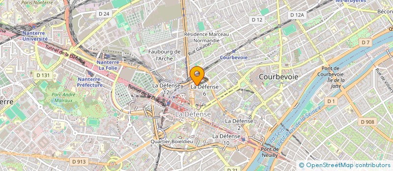 localisation de l'entreprise MONSIEUR HOCINE BADJA à COURBEVOIE