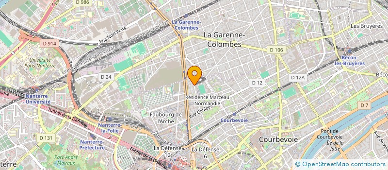 localisation de l'entreprise MONSIEUR HOCINE BAHOU à COURBEVOIE