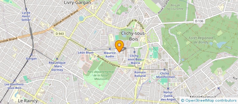 localisation de l'entreprise MONSIEUR HOCINE BARY à CLICHY-SOUS-BOIS