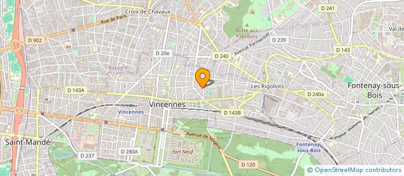 localisation de l'entreprise MONSIEUR HOCINE BENAISSA à VINCENNES