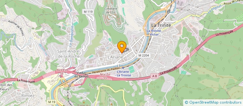 localisation de l'entreprise MONSIEUR HOCINE BENCHIKH à NICE