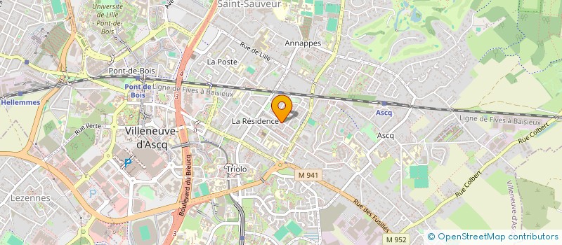 localisation de l'entreprise MONSIEUR HOCINE BENNOUAR  VILLENEUVE-D'ASCQ