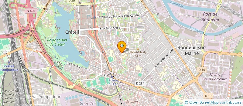 localisation de l'entreprise MONSIEUR HOCINE BETTAHAR  CRETEIL