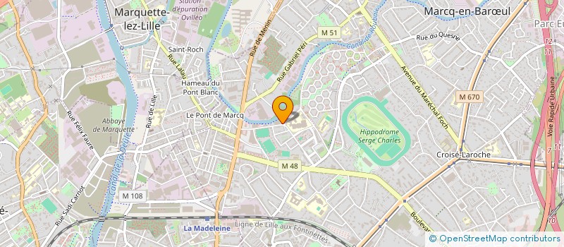 localisation de l'entreprise MONSIEUR HOCINE BOUGHAGHA à MARCQ EN BAROEUL