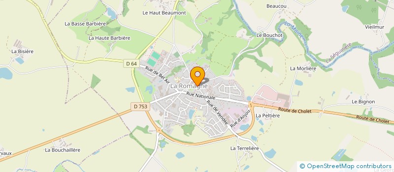 localisation de l'entreprise MONSIEUR HOCINE DERMOUCHE  LA ROMAGNE