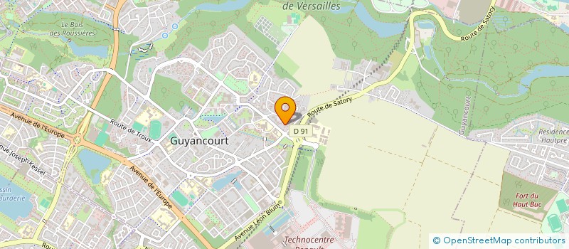 localisation de l'entreprise MONSIEUR HOCINE GASMI  GUYANCOURT