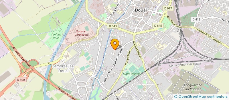 localisation de l'entreprise MONSIEUR HOCINE GUENDOUZ  DOUAI