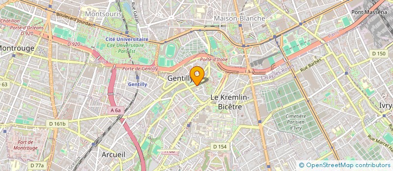 localisation de l'entreprise MONSIEUR HOCINE HAMADI  GENTILLY