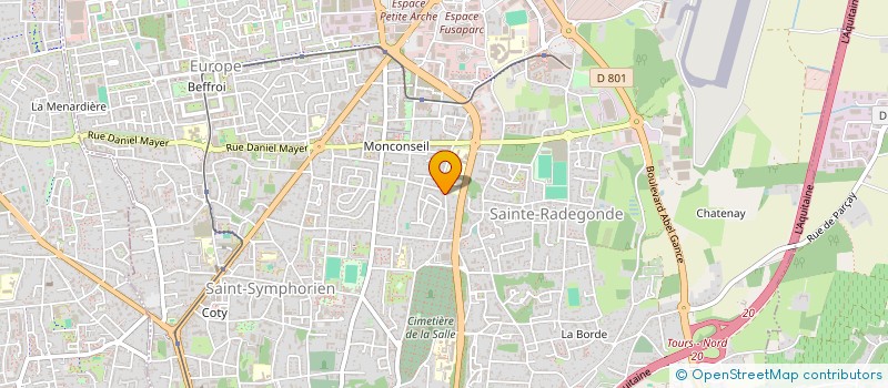 localisation de l'entreprise MONSIEUR HOCINE HAOULI  TOURS