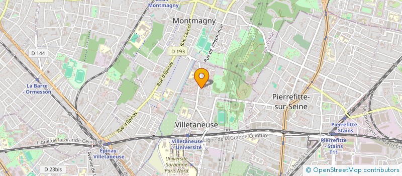 localisation de l'entreprise MONSIEUR HOCINE KAFI  VILLETANEUSE