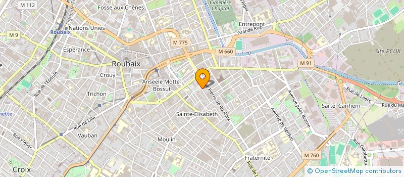 localisation de l'entreprise MONSIEUR HOCINE KHOUANE  ROUBAIX