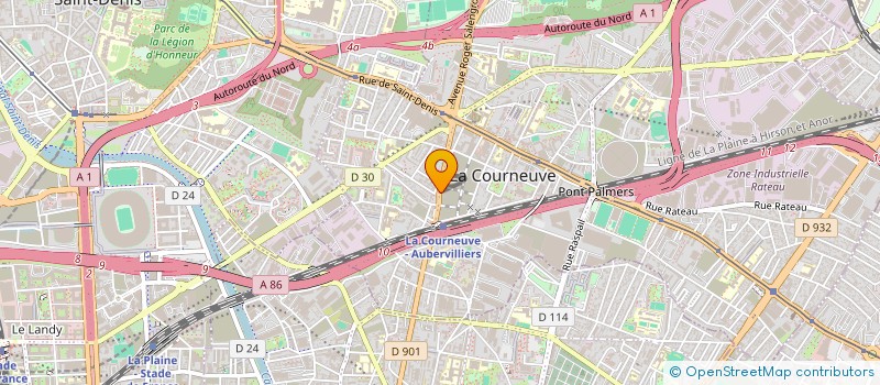localisation de l'entreprise MONSIEUR HOCINE MEZMOUK à LA COURNEUVE