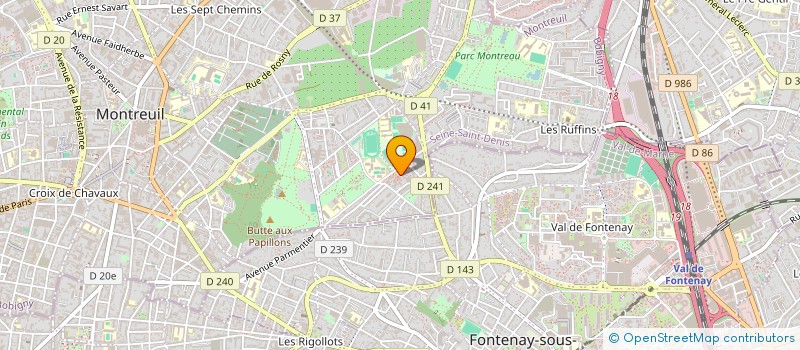 localisation de l'entreprise MONSIEUR HOCINE MOUSSIOU à MONTREUIL