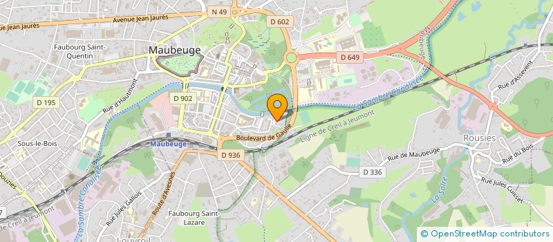 localisation de l'entreprise MONSIEUR HOCINE OUTROUNE  MAUBEUGE