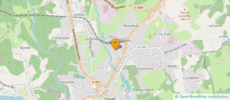 localisation de l'entreprise MONSIEUR HOCINE RACHI  USSEL