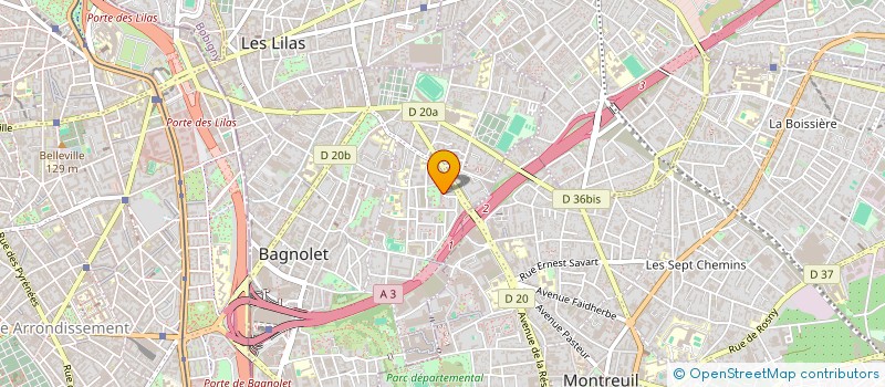 localisation de l'entreprise MONSIEUR HOCINE SAFRI à BAGNOLET
