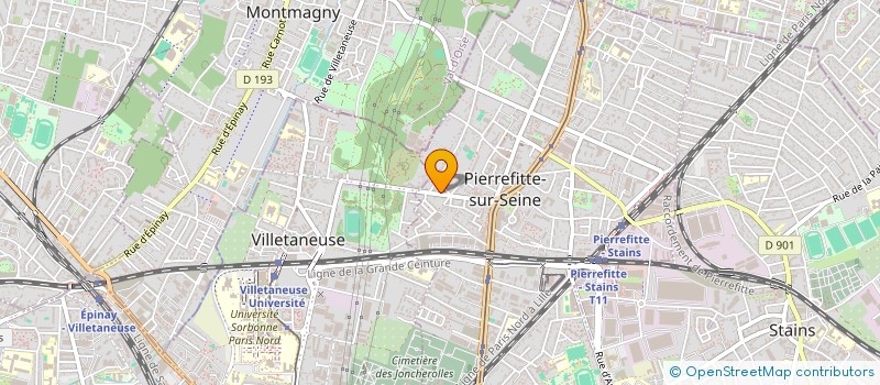 localisation de l'entreprise MONSIEUR HODJADJ ESMATI  PIERREFITTE-SUR-SEINE