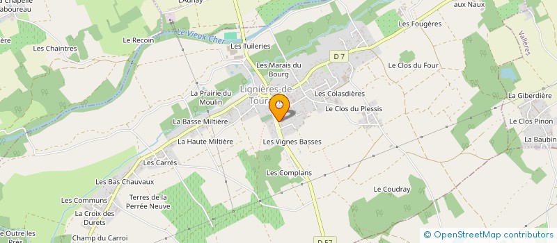 localisation de l'entreprise MONSIEUR HOEL JACQUIN  LIGNIERES-DE-TOURAINE