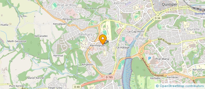 localisation de l'entreprise MONSIEUR HOEL LANOE  QUIMPER