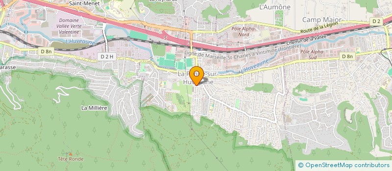 localisation de l'entreprise MONSIEUR HOLMI ADILI  LA PENNE-SUR-HUVEAUNE