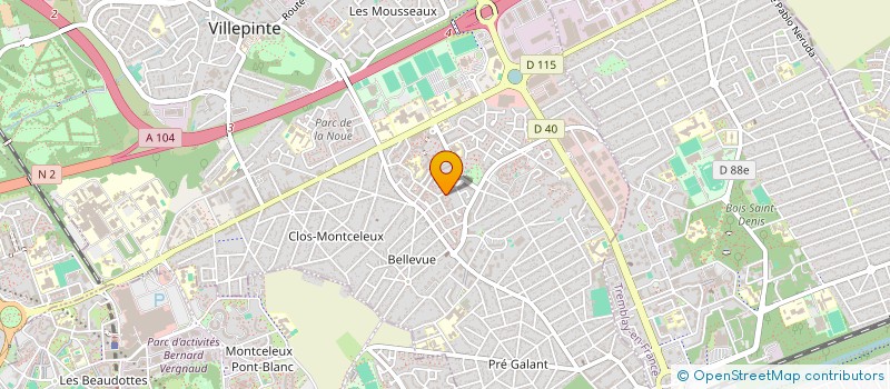 localisation de l'entreprise MONSIEUR HOMIAL GUSTINVIL  VILLEPINTE