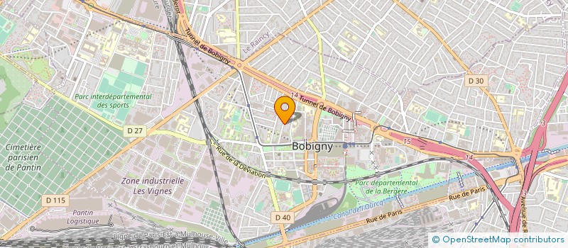 localisation de l'entreprise MONSIEUR HONEL PAILLANT  BOBIGNY